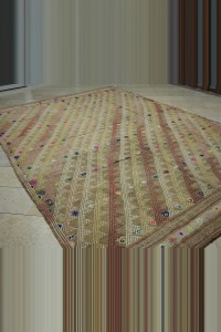 8x12 Brown Oushak Cicim Kilim Rug 255,362 - Turkish Kilim Rug $i