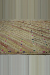 8x12 Brown Oushak Cicim Kilim Rug 255,362 - Turkish Kilim Rug $i