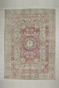 8x12 Mid Century Antique Oushak Rug. 249,352 - Oushak Rug $i