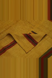 8x12 Overdye Saffron Color Hemp Rug 245,377 - Turkish Hemp Rug $i