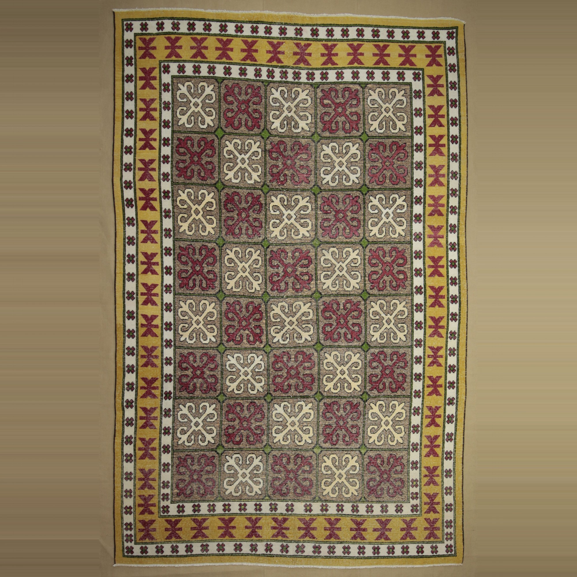 8x13 Colurful Oushak Rug. 250,390 - Turkish Carpet Rug 