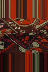 8x16 Beautiful Old Flat Weave Kars Kilim Rug. 230,477 - Turkish Kilim Rug  $i