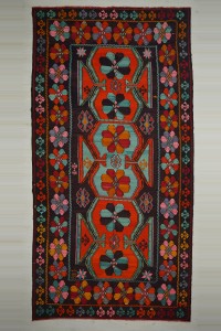 Turkish Kilim Rug 8x16 Oversize Flat Weave Kilim Rug 238,478