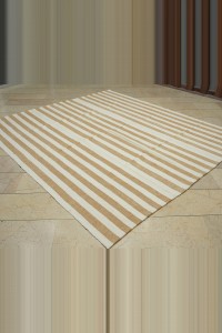 8x9 Cotton On Cotton Flat Weave Rug. 233,267 - Turkish Natural Rug  $i