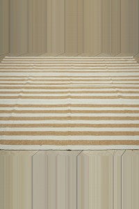 8x9 Cotton On Cotton Flat Weave Rug. 233,267 - Turkish Natural Rug  $i