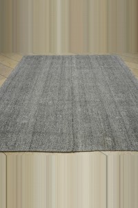 8x9 Plain Natural Gray Turkish Kilim Rug  236,286 - Grey Turkish Rug  $i