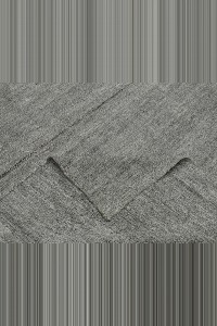 8x9 Plain Natural Gray Turkish Kilim Rug  236,286 - Grey Turkish Rug  $i