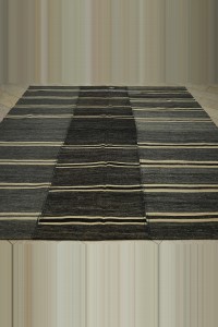 9x10 Striped Pattern Goat Hair Kilim Rug. 265,315 - Goat Hair Rug $i