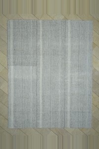 Grey Turkish Rug 9x11 Minimalist Decor Flat Weave Kilim Rug. 273,347