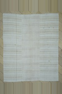Turkish Hemp Rug 9x11 Modern Stripe Hemp Kilim Rug. 274,317