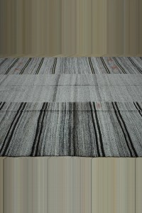 9x12 Gray And Brown Stripe Kilim Rug. 281,357 - Grey Turkish Rug  $i