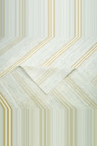 9x12 Grayish White Flat Weave Kilim Rug. 267,382 - Grey Turkish Rug  $i