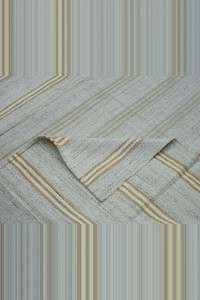 9x12 Grayish White Flat Weave Kilim Rug. 267,382 - Grey Turkish Rug  $i