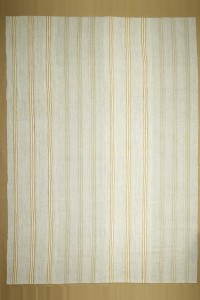 9x12 Grayish White Flat Weave Kilim Rug. 267,382
