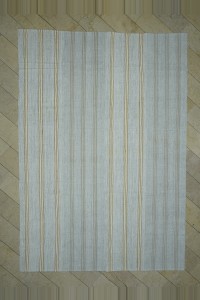 Grey Turkish Rug 9x12 Grayish White Flat Weave Kilim Rug. 267,382