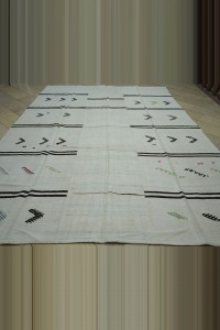 9x12 Modern Stripe Pattern Hemp Kilim Rug 285,370 - Turkish Hemp Rug $i