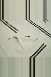 9x12 Modern Stripe Pattern Hemp Kilim Rug 285,370 - Turkish Hemp Rug  $i
