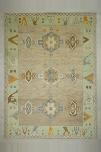Turkish Carpet Rug 9x12 New Handmade Kars Carpet Rug 276,370