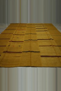 9x12 Overdye Saffron Hemp Kilim Rug 290,354 - Turkish Hemp Rug $i