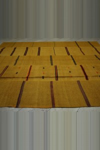 9x12 Overdye Saffron Hemp Kilim Rug 290,354 - Turkish Hemp Rug $i