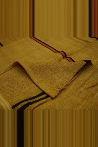 9x12 Overdye Saffron Hemp Kilim Rug 290,354 - Turkish Hemp Rug $i