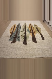9x12 Pine Tree Hemp Rug 274,353 - Turkish Carpet Rug  $i