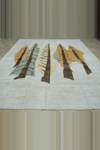 9x12 Pine Tree Hemp Rug 274,353 - Turkish Carpet Rug  $i