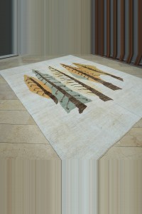 9x12 Pine Tree Hemp Rug 274,353 - Turkish Carpet Rug  $i