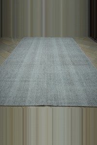9x12 Plain Gray Flat Weave Kilim Rug. 260,278 - Grey Turkish Rug $i
