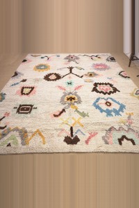 9x12 Shining White,Hemp Carpet Rug 274,355 - Turkish Carpet Rug  $i