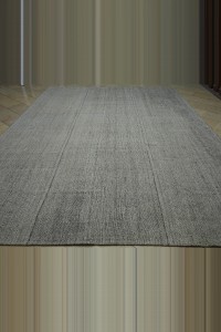 9x13 Plain Gray Flat Weave Kilim Rug. 290,387 - Grey Turkish Rug $i