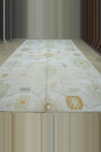 9x14 Oushak Pattern Shining White Hemp Rug. 282,440 - Turkish Carpet Rug  $i
