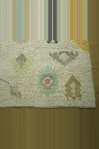 9x14 Oushak Pattern Shining White Hemp Rug 288,445 - Turkish Carpet Rug  $i