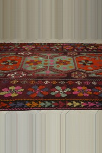 9x17 Beautiful Flat Weave Kars Kilim Rug 263,506 - Turkish Kilim Rug  $i