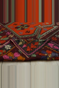 9x17 Beautiful Flat Weave Kars Kilim Rug 263,506 - Turkish Kilim Rug  $i