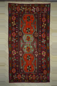 Turkish Kilim Rug 9x17 Beautiful Flat Weave Kars Kilim Rug 263,506