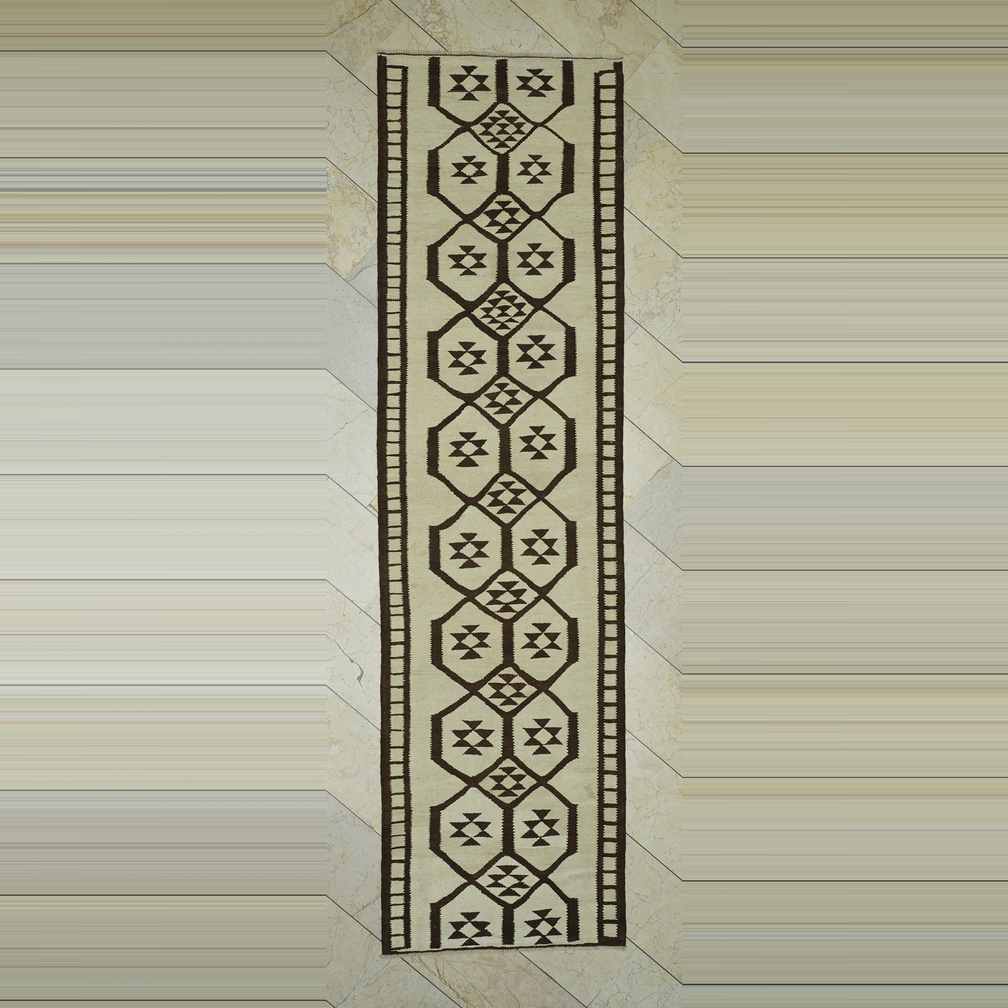 Abstract Runner Rug 3x11 Feet 94,342 - Turkish Rug Runner