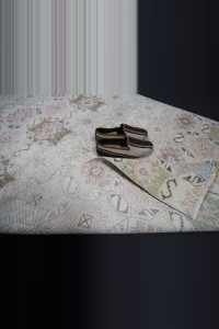 Abstract Turkish Oushak Rug 4x7 Feet 122,197 - Oushak Rug $i