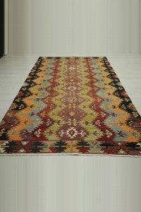 Afyon Avsar Turkish Kilim Rug 6x10 Feet  170,300 - Turkish Kilim Rug  $i
