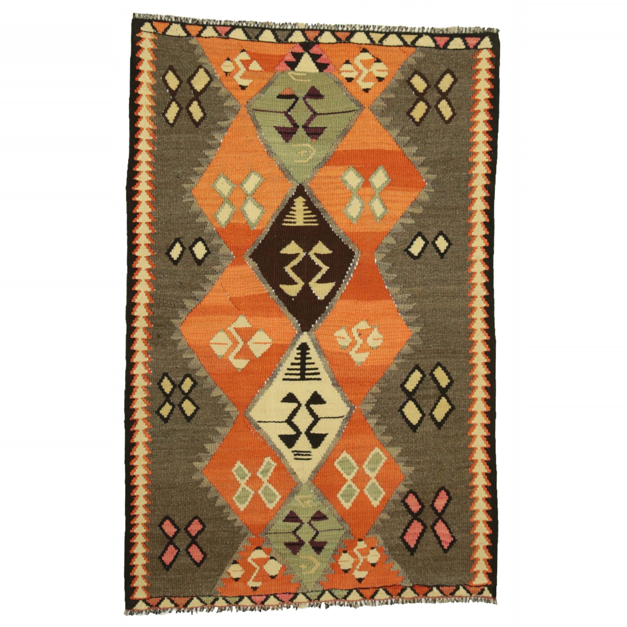 Anatolian Kilim Rug 3x5 Feet 95,148 - Turkish Kilim Rug