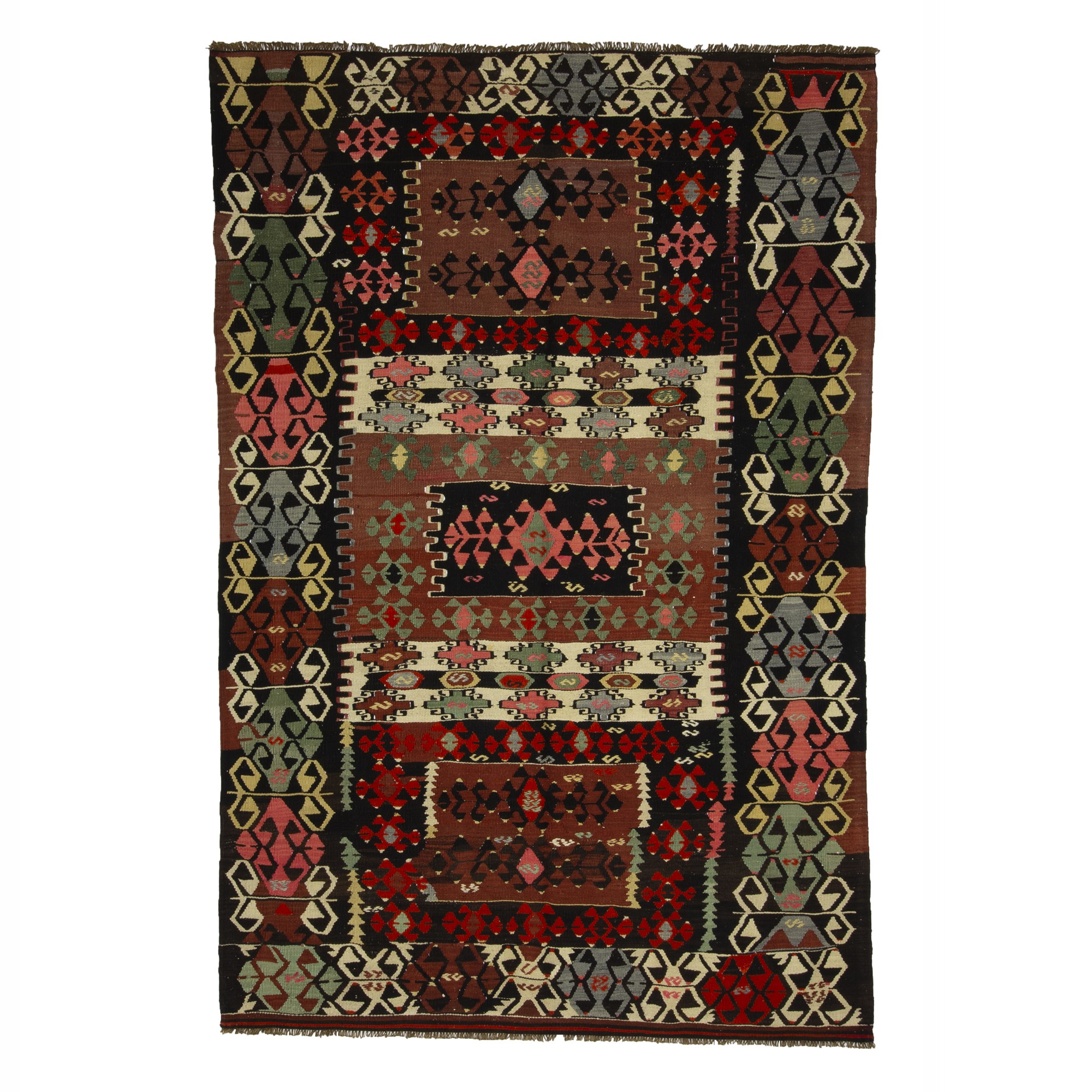 Anatolian Kilim Rug 5x8 Feet 155,235 - Turkish Kilim Rug