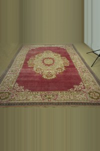 Anique Old Pirimitive Oushak Carpet Rug 9x11 260,344 - Oushak Rug  $i