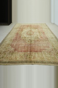 Anique Old Pirimitive Oushak Carpet Rug 9x11 260,344 - Turkish Carpet Rug  $i