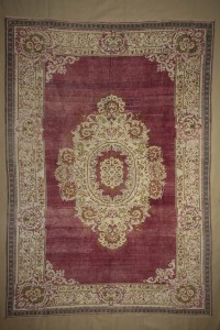 Anique Old Pirimitive Oushak Carpet Rug 9x11 260,344 - Oushak Rug  $i