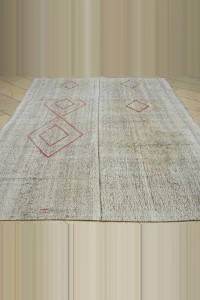 Anique Turkish Kilim Rug 7x10 Feet  215,295 - Grey Turkish Rug  $i