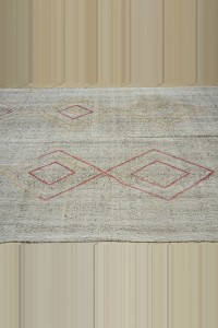 Anique Turkish Kilim Rug 7x10 Feet  215,295 - Grey Turkish Rug  $i