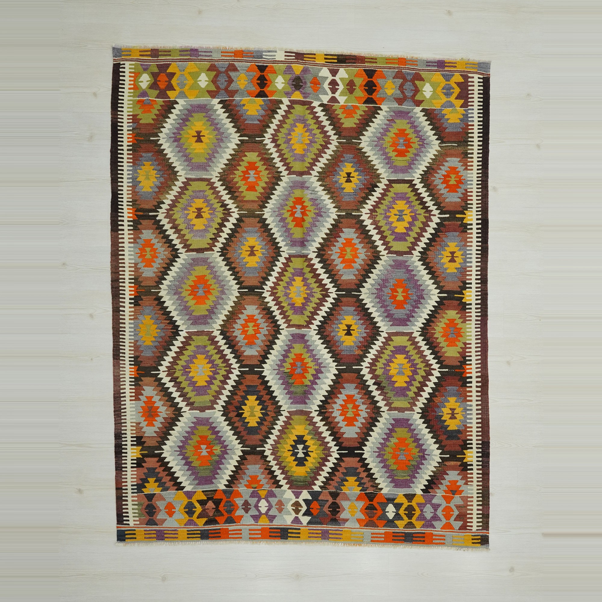 Antalya Barak Kilim Rug Sun Faded. 170,220 - Turkish Kilim Rug