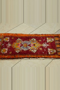 Antique Denizli Cal Mini Carpet Rug Wall Hanging 2x4 56,110 - Turkish Carpet Rug  $i