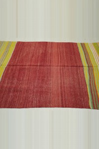 Antique Manisa Gordes Red Kilim Rug 135,212 - Turkish Kilim Rug  $i
