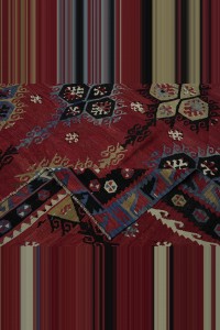 Antique Turkish Kilim Wool Rug 10x11 308,340 - Turkish Kilim Rug $i